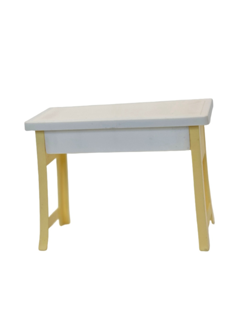 Mattel Doll Accessory White and Yellow School Desk One Size